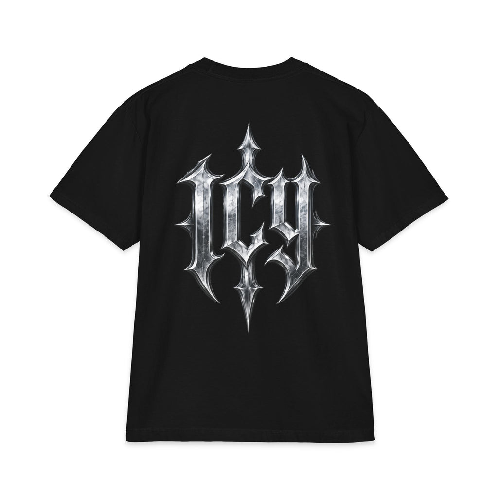 Metallic Spike Logo Short Sleeve Graphic T-Shirt