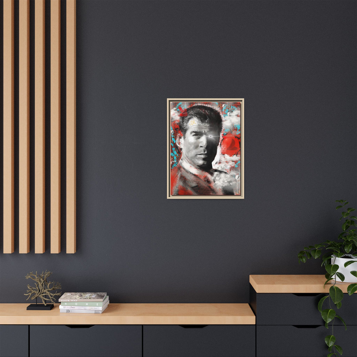“James” Matte Canvas, Framed (Multi-color)