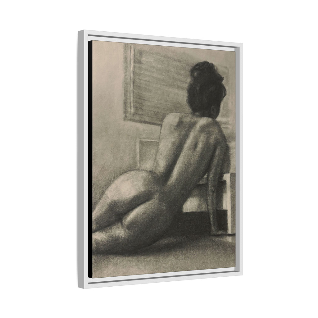 “SITTING PRETTY” Matte Canvas, Framed (Multi-color)