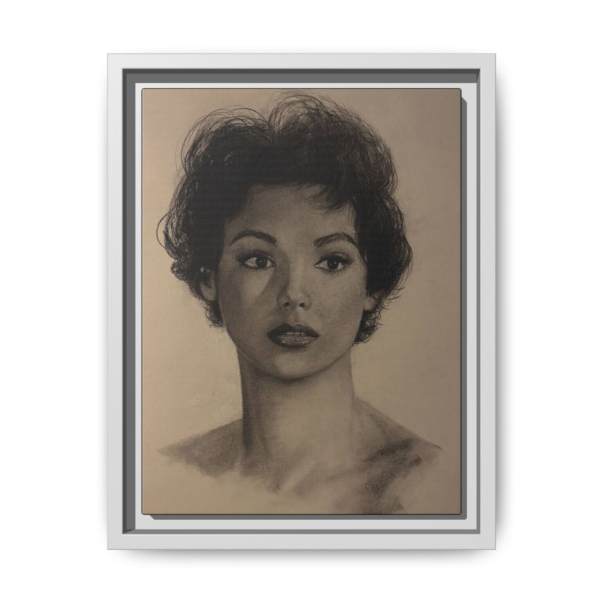 “Still Gaze” Matte Canvas, Framed (Multi-color) PRINT