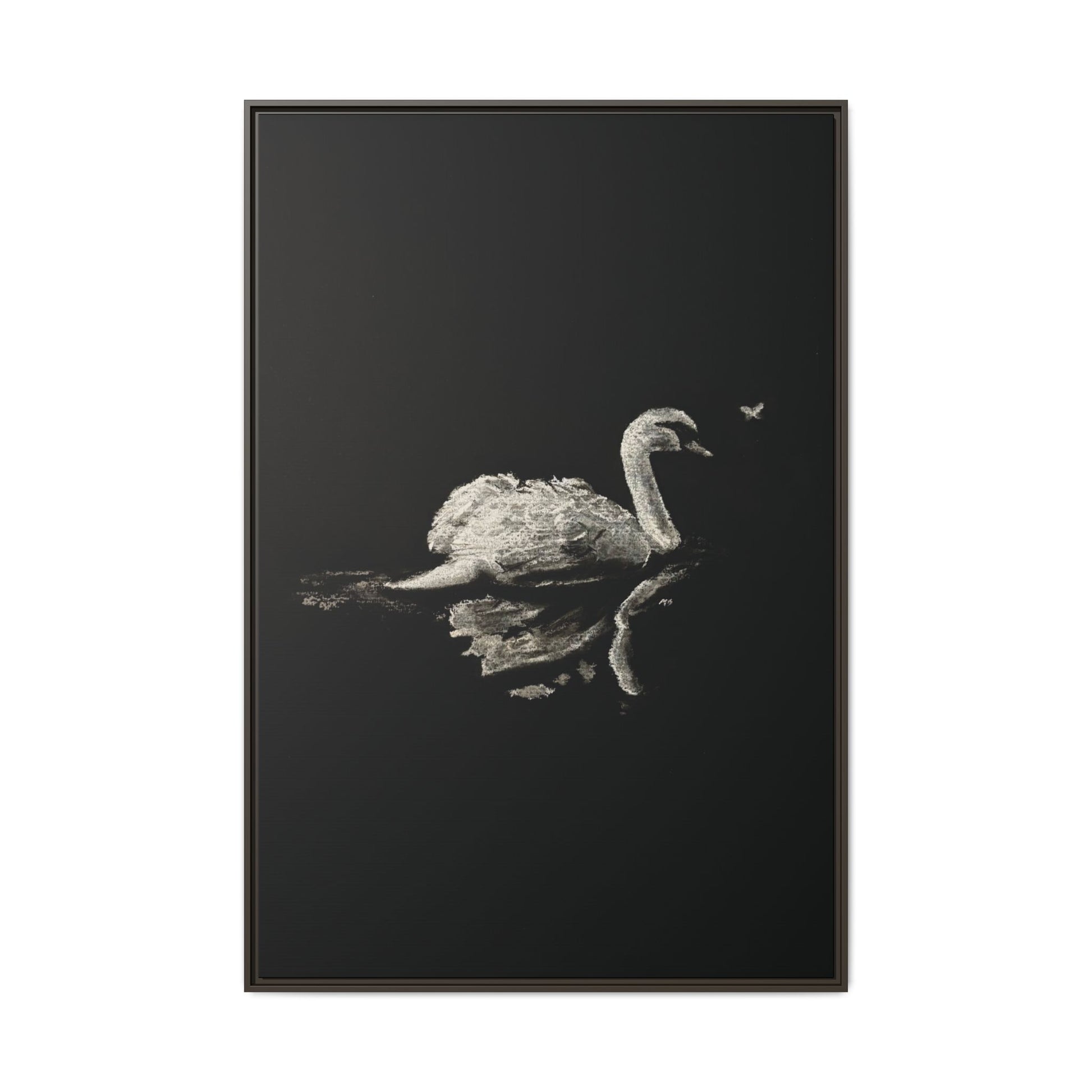 “Swan” Matte Canvas, Framed (Multi-color)